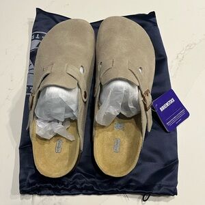 Birkenstock Men's Suede Loafers - Light Brown